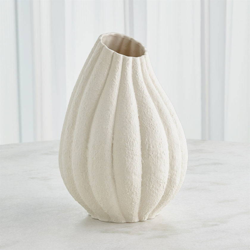 Global Views Glow Vase - White