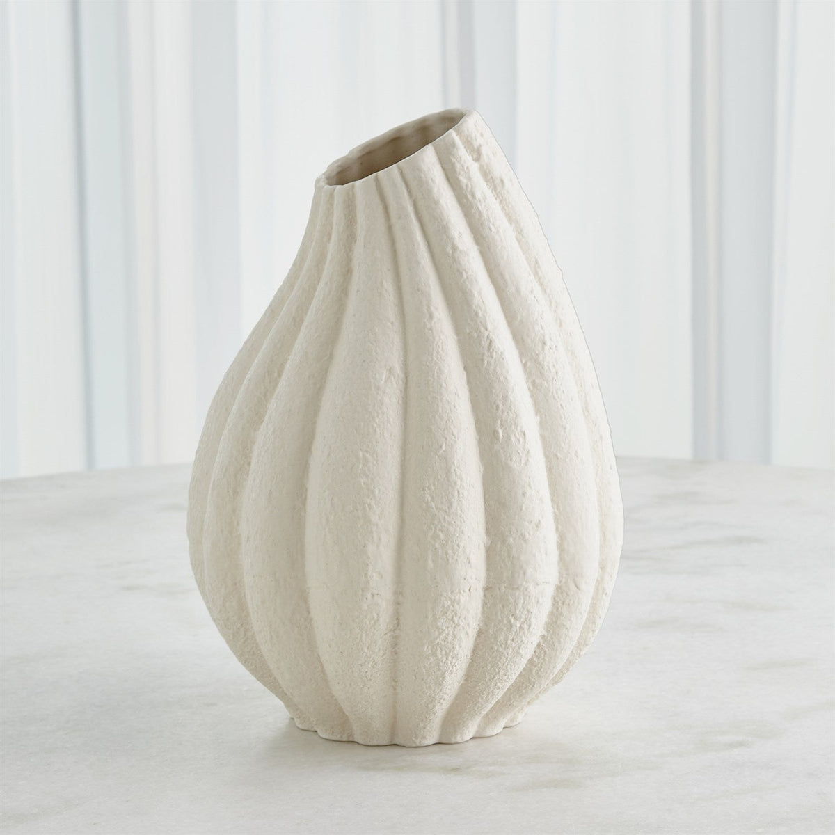 Global Views Glow Vase - White