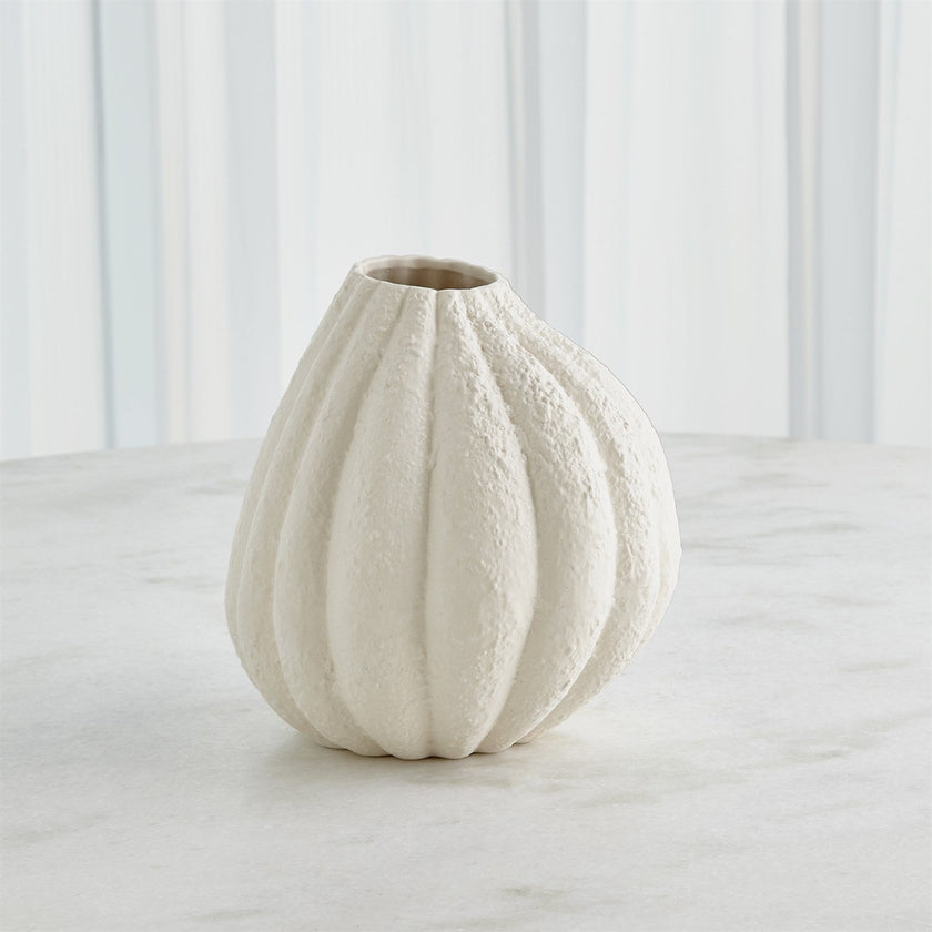 Global Views Glow Vase - White