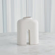 Global Views Guardian Vase - White Cream