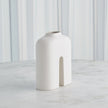 Global Views Guardian Vase - White Cream