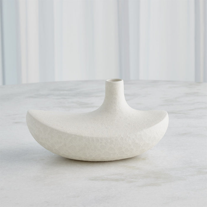 Global Views Solis Vase - White