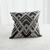 Global Views Woven Lines Pillow - Black/Silver