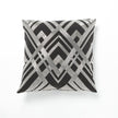 Global Views Woven Lines Pillow - Black/Silver