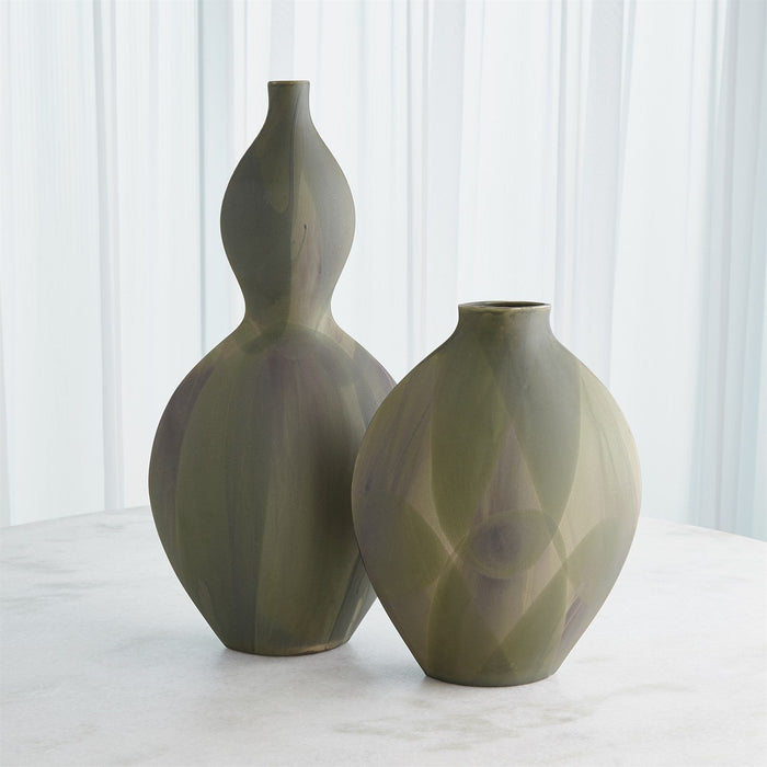 Global Views Helios Vase - Washed Green