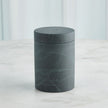 Global Views Cilindro Alabaster Box - BlackGreen