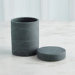 Global Views Cilindro Alabaster Box - BlackGreen
