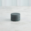 Global Views Cilindro Alabaster Box - BlackGreen