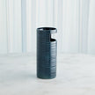 Global Views Cut Out Vase - Dark Blue