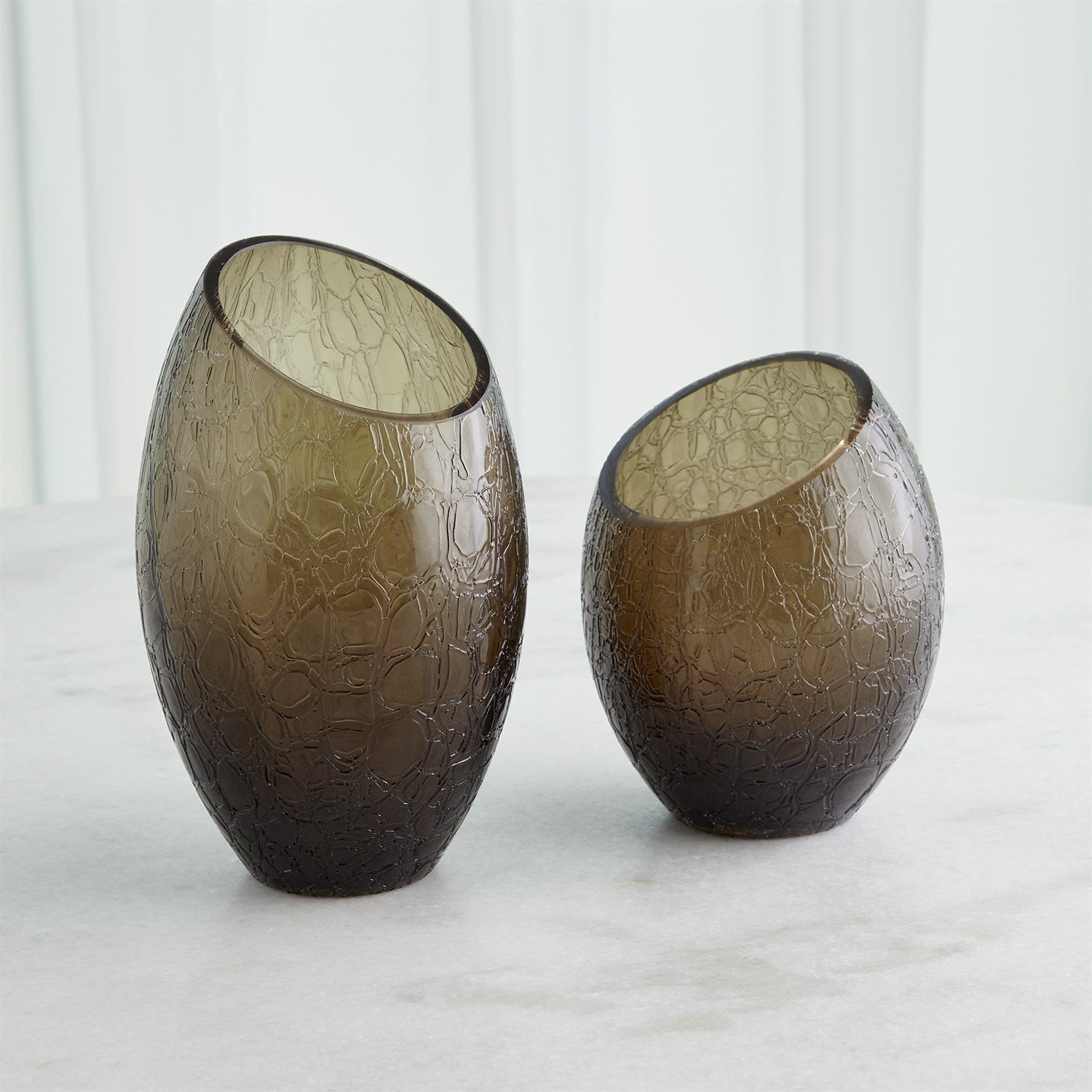 Global Views Volcano Vase - Smoke