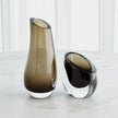Global Views Slant Vase - Smoke