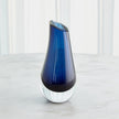 Global Views Slant Vase - Blue