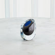 Global Views Slant Vase - Blue