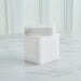 Global Views Raggio Alabaster Box - White