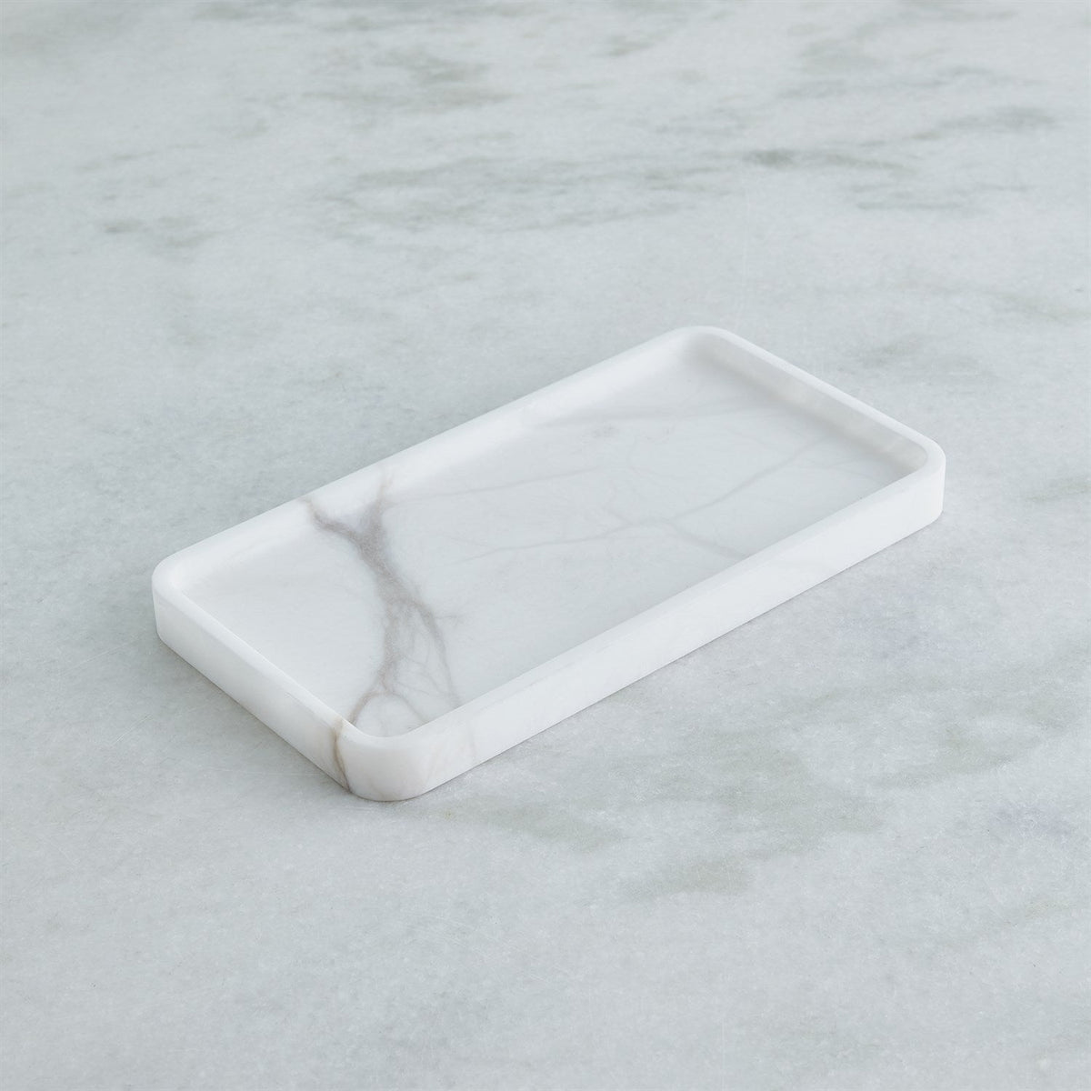 Global Views Raggio Alabaster Box - White