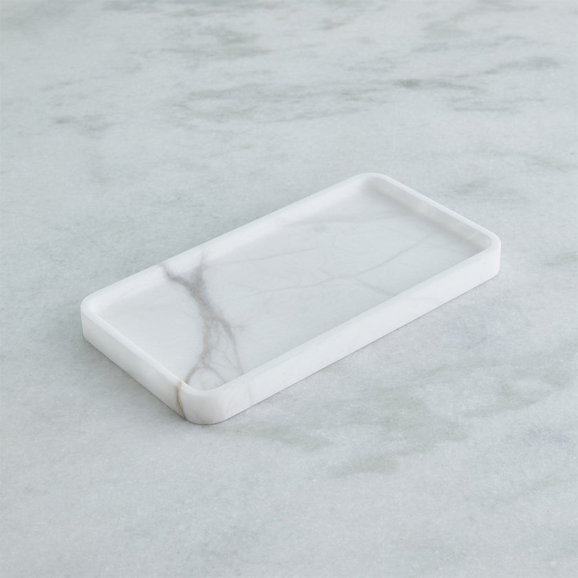 Global Views Raggio Alabaster Box - White
