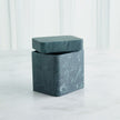 Global Views Raggio Alabaster Box - Black/Green