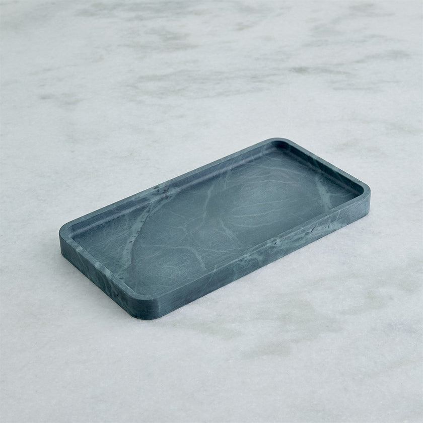 Global Views Raggio Alabaster Box - Black/Green