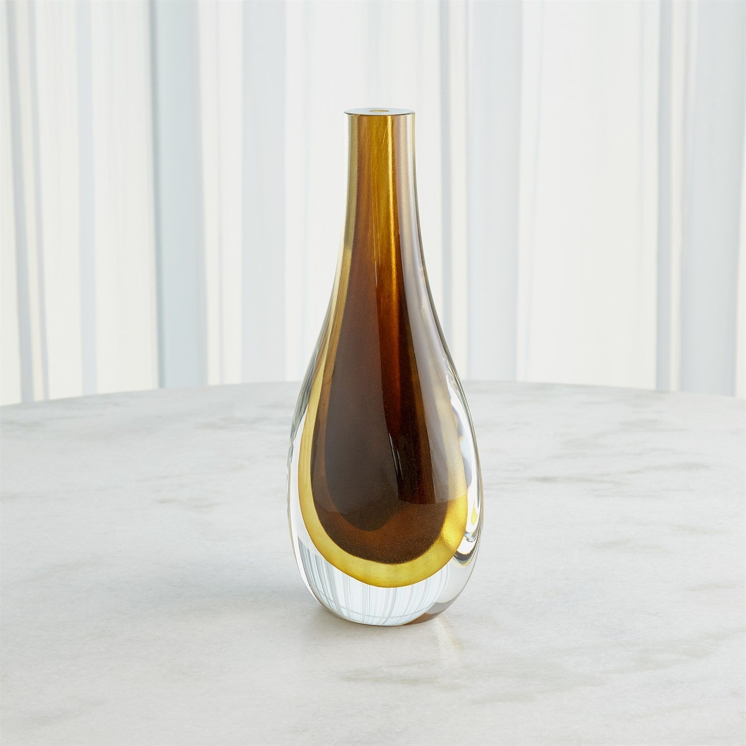 Global Views Gradient Vase - Amber