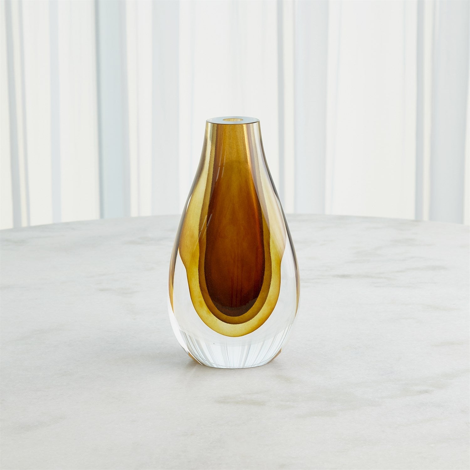 Global Views Gradient Vase - Amber