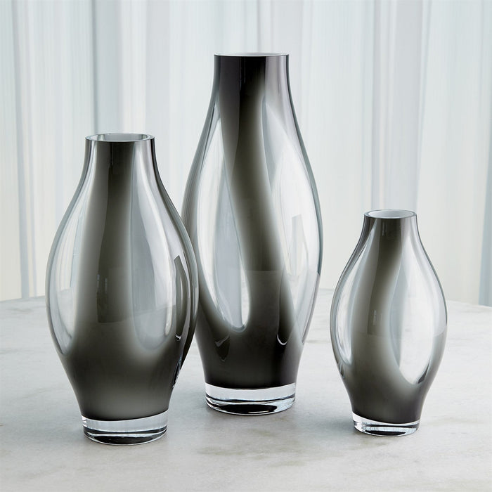 Global Views Fly Through Vase - Grey