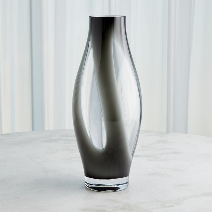 Global Views Fly Through Vase - Grey