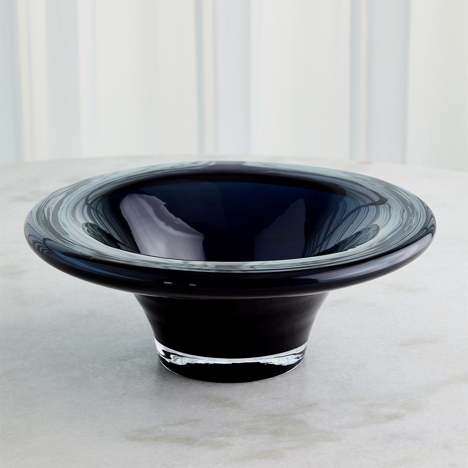 Global Views Tourneau Bowl - Night Blue