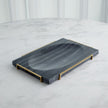 Global Views Overture Tray - Black Marble