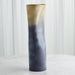 Global Views Indent Vase & Bowl - Grey Yellow