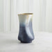 Global Views Indent Vase & Bowl - Grey Yellow