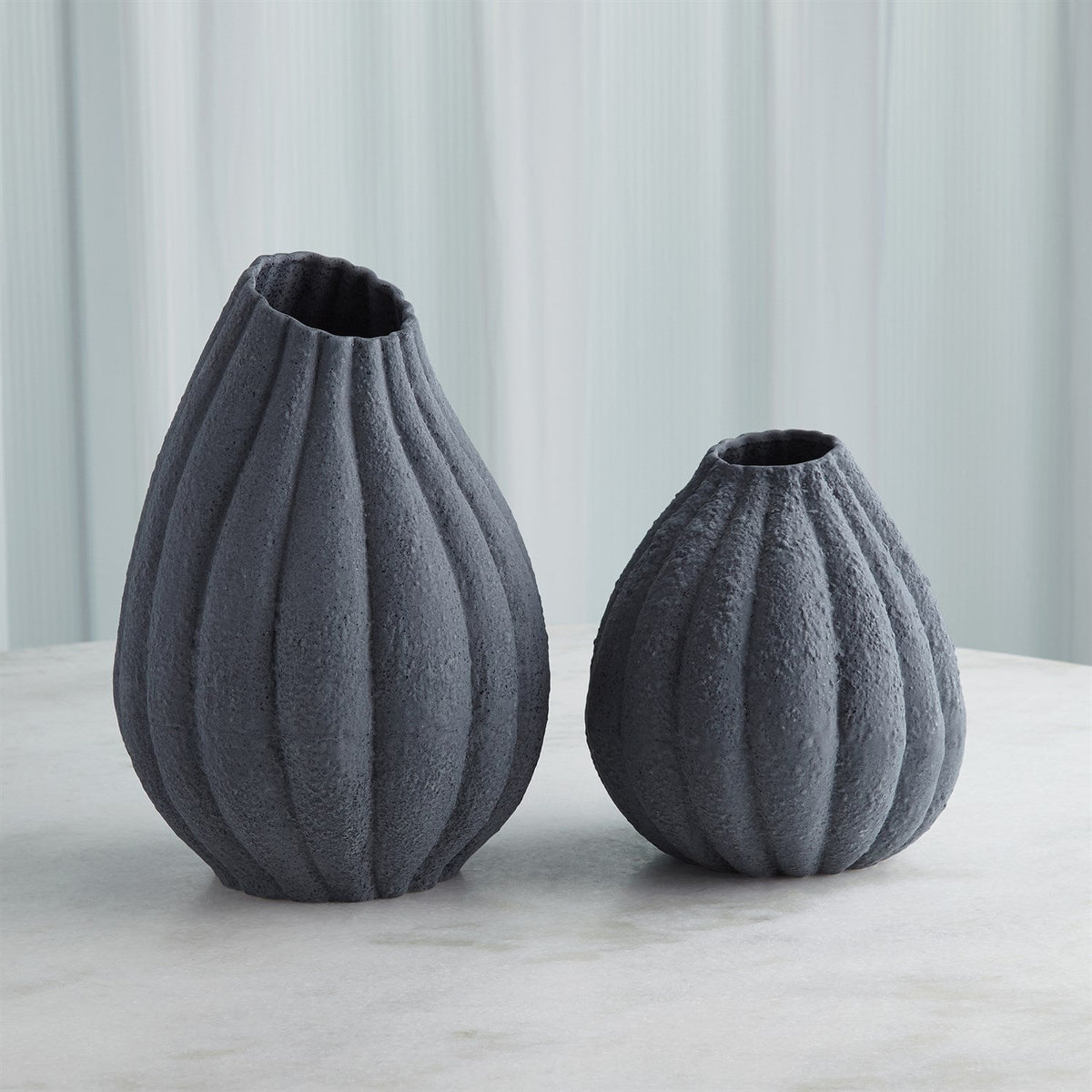 Global Views Glow Vase - Black