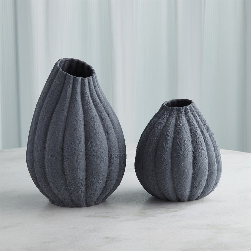 Global Views Glow Vase - Black