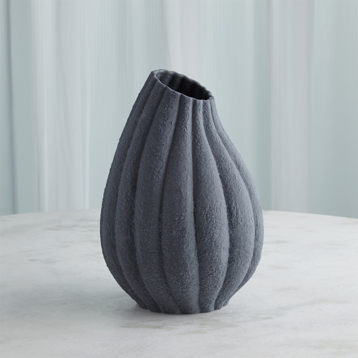 Global Views Glow Vase - Black