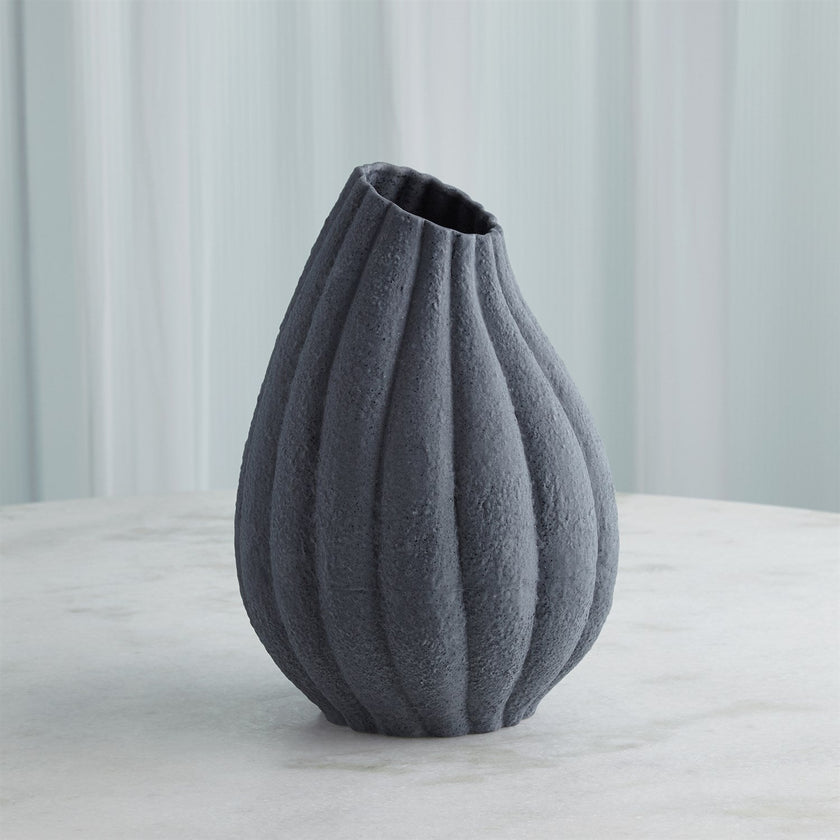 Global Views Glow Vase - Black