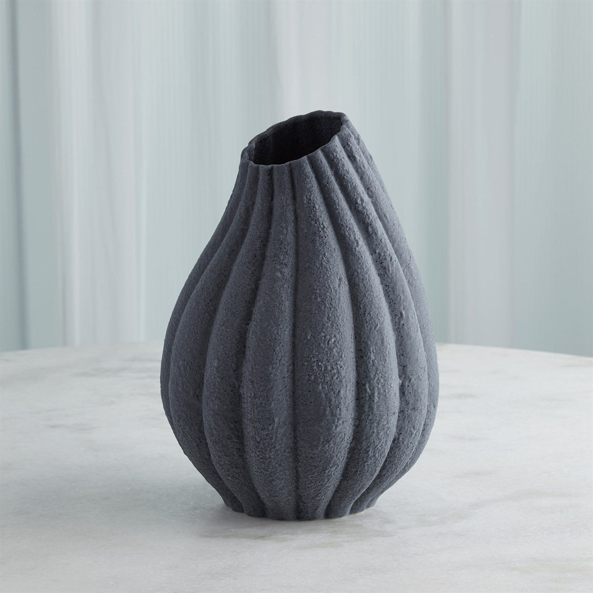 Global Views Glow Vase - Black