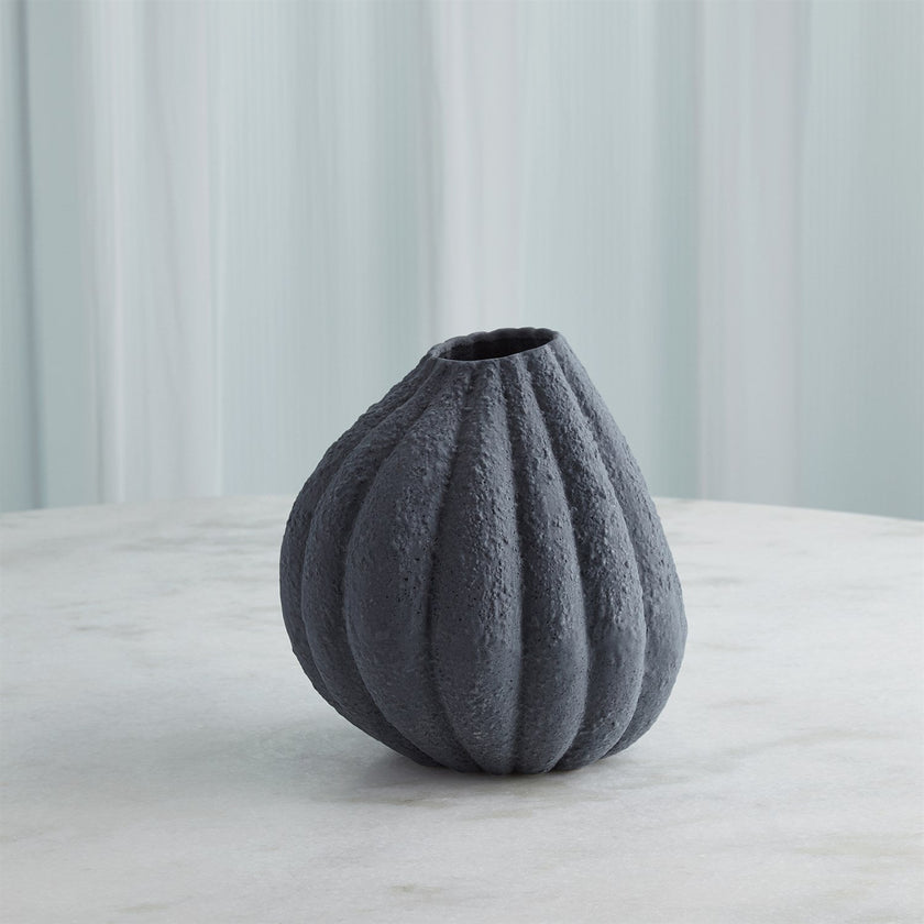 Global Views Glow Vase - Black