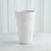 Global Views Chip Bowl & Vases - Matte White