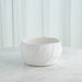 Global Views Chip Bowl & Vases - Matte White