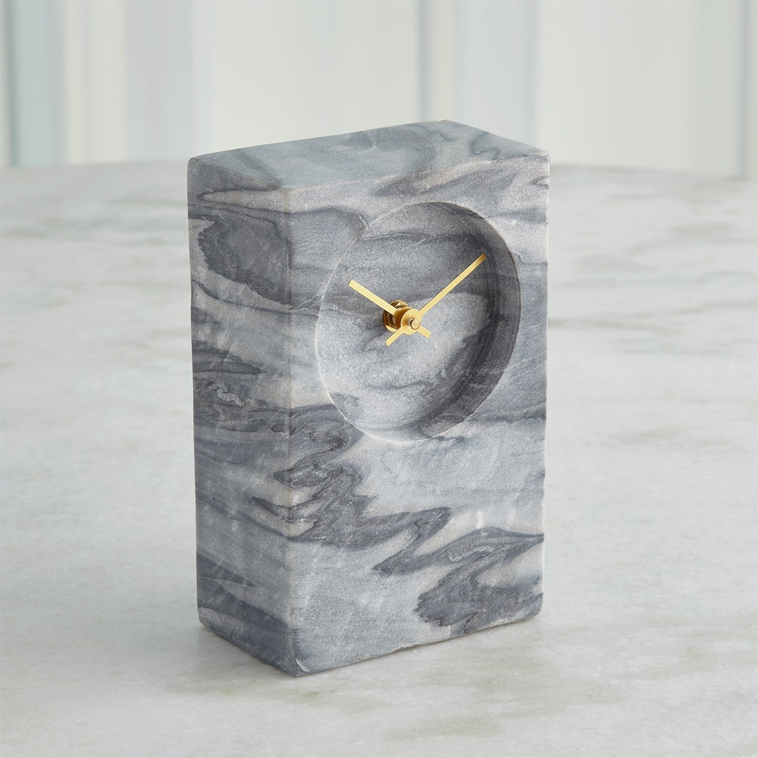 Global Views Marble Tower Clock