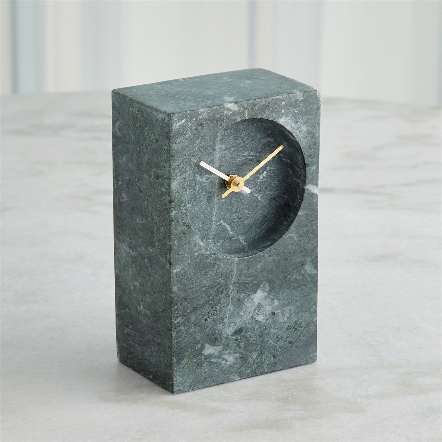 Global Views Marble Tower Clock
