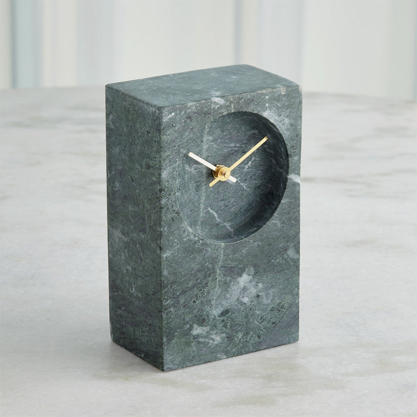 Global Views Marble Tower Clock