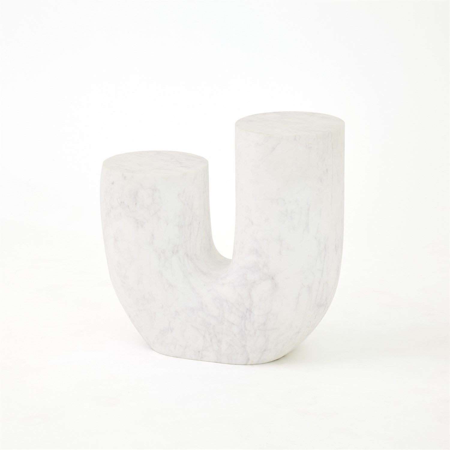 Global Views Marble Tube Table