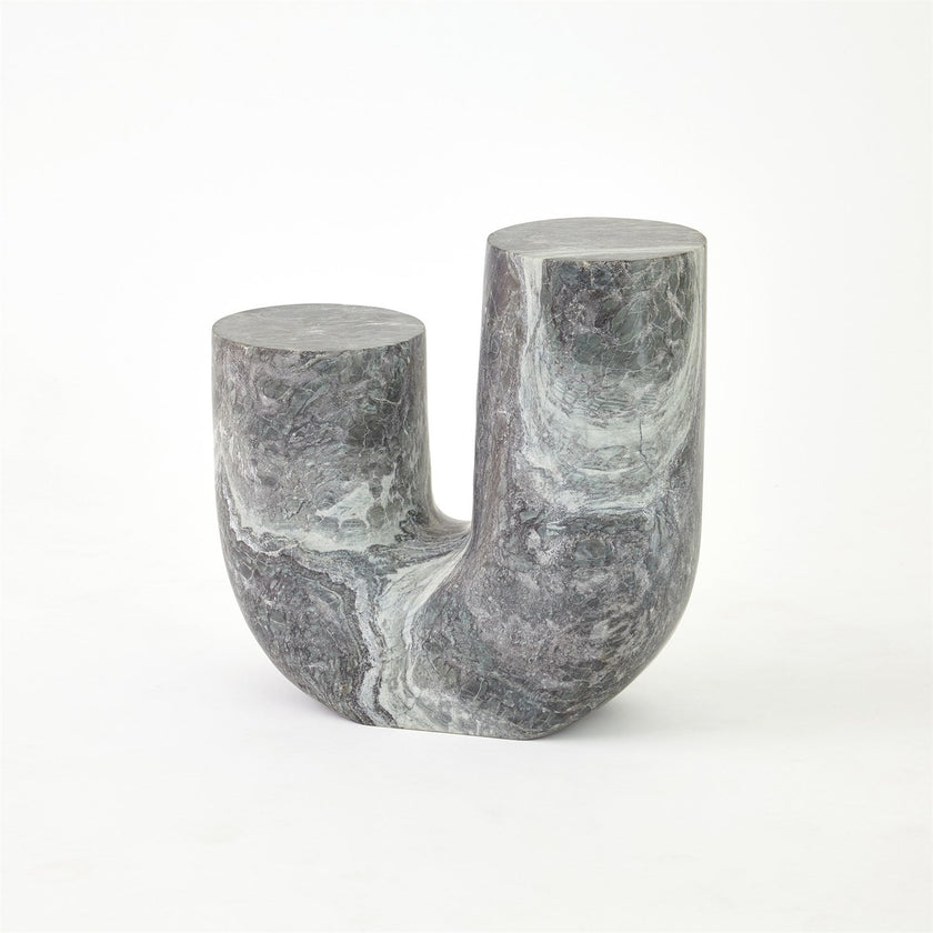 Global Views Marble Tube Table