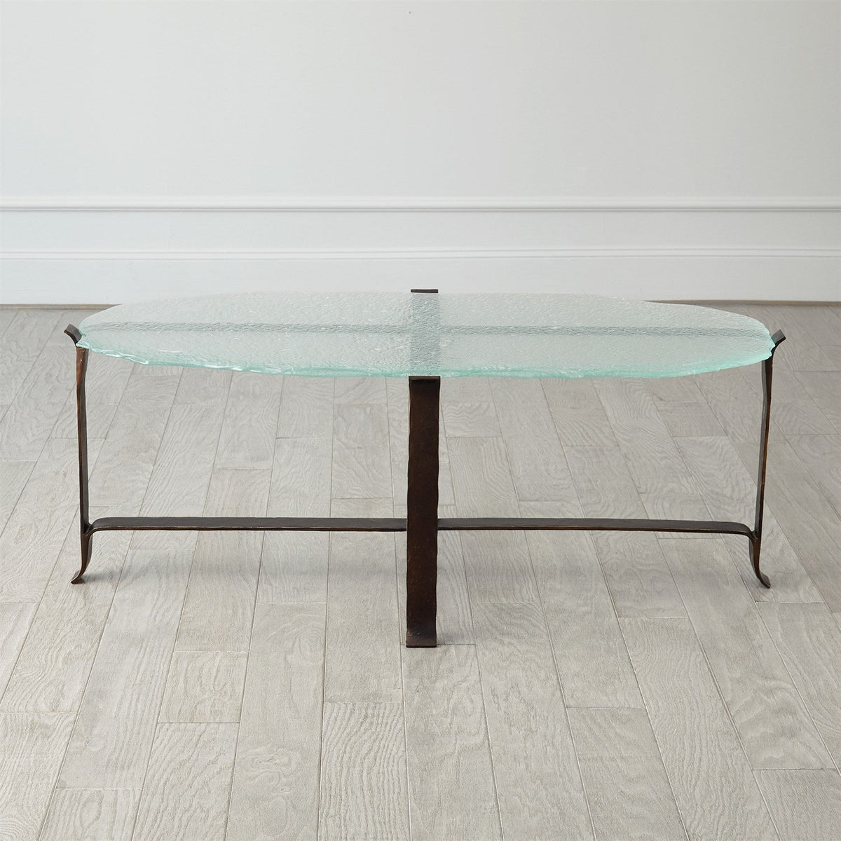 Global Views Melting Glass Cocktail Table
