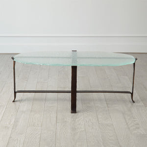 Global Views Melting Glass Cocktail Table