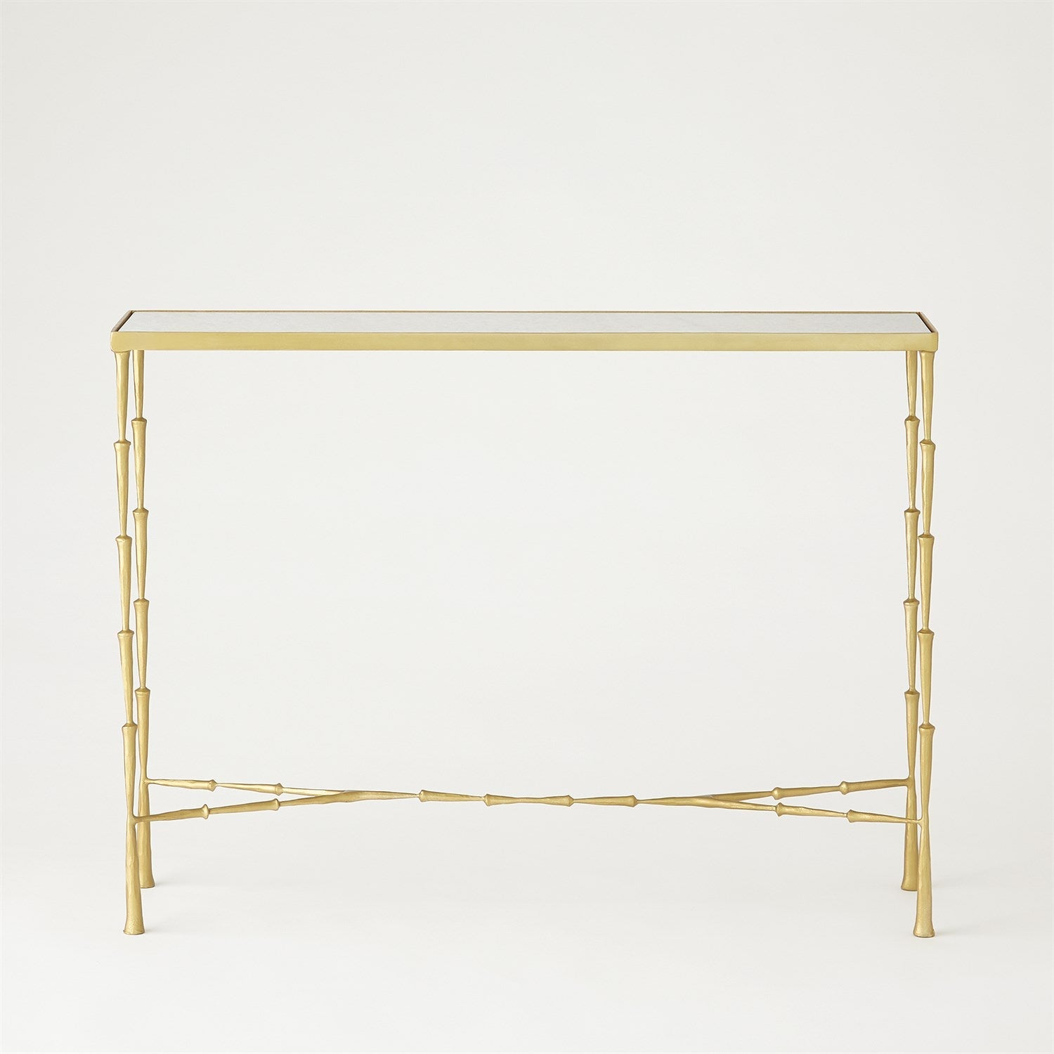 Global Views Spike Console - Antique Brass