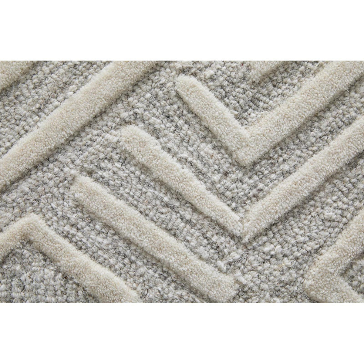 Feizy Enzo 8737F Transitional Geometric Rug in Tan/Ivory