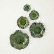 Global Views Green Free Formed Lily Plate