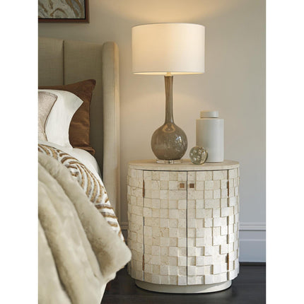 Lexington Rendezvous Albion Stone Oval Nightstand
