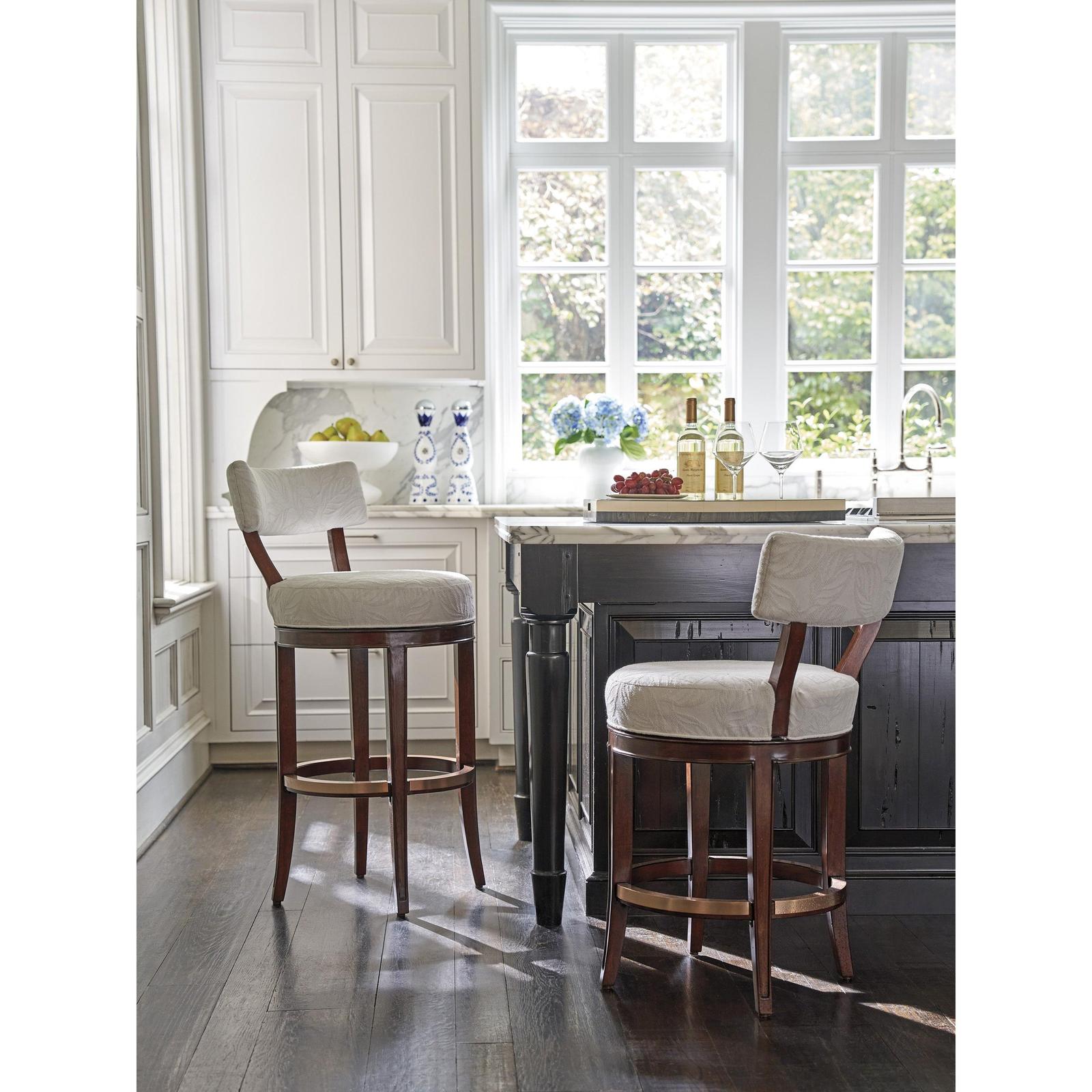 Lexington Rendezvous Giles Upholstered Swivel Bar Stool